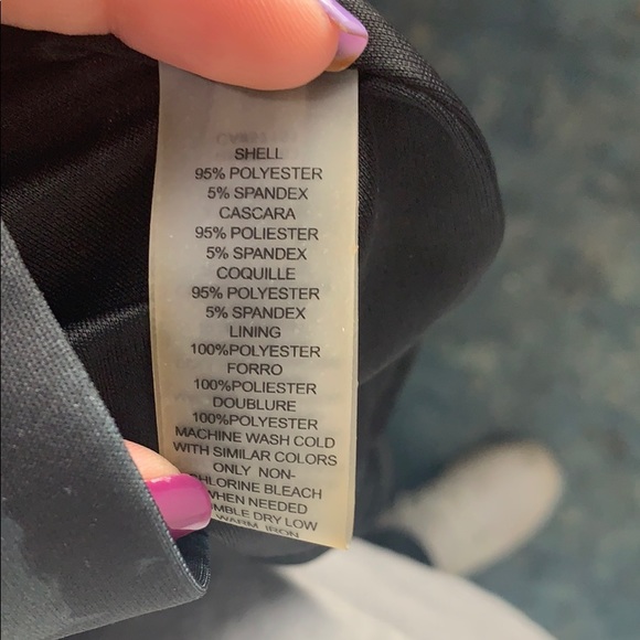 Vince Camuto Black and White Print Fit Flare - Picture 6 of 8